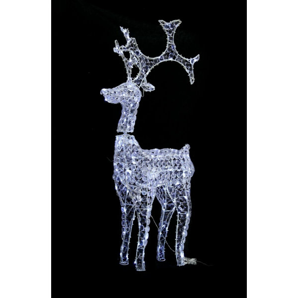 The Seasonal Aisle Standing Reindeer Lighted Display Wayfair.co.uk